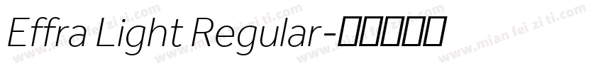 Effra Light Regular字体转换
